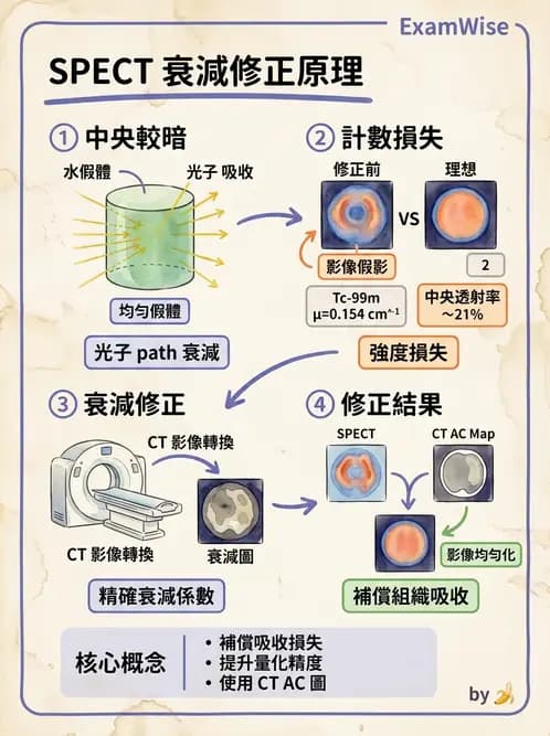 放射 - SPECT造影原理與重組 - AI 圖文解析預覽
