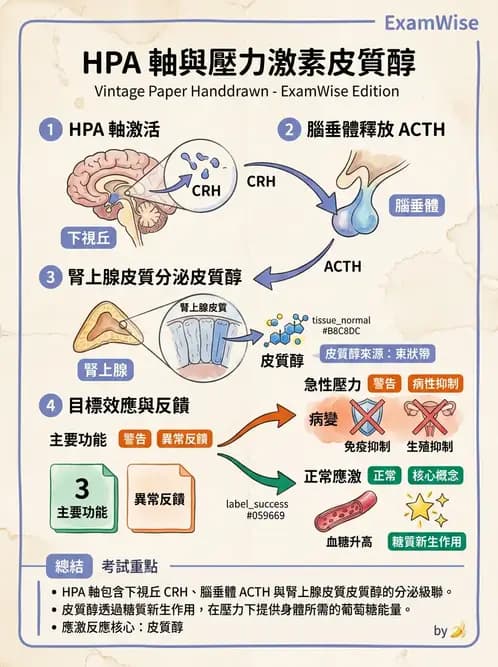 物治 - 內分泌系統生理 - AI 圖文解析預覽