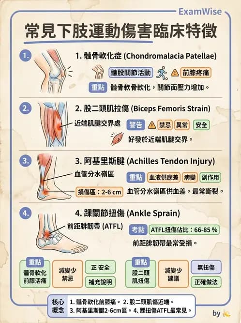 物治 - 膝關節肌動學與生物力學 - AI 圖文解析預覽