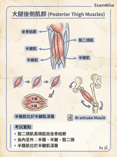 物治 - 軀幹與下肢肌肉解剖 - AI 圖文解析預覽