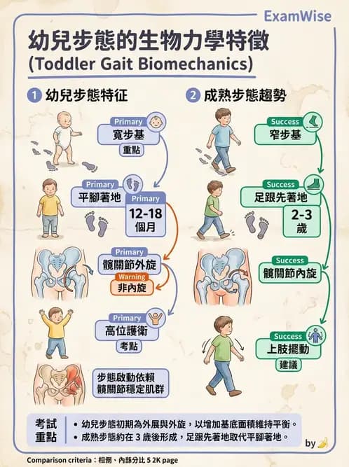 物治 - 步態週期與生物力學 - AI 圖文解析預覽