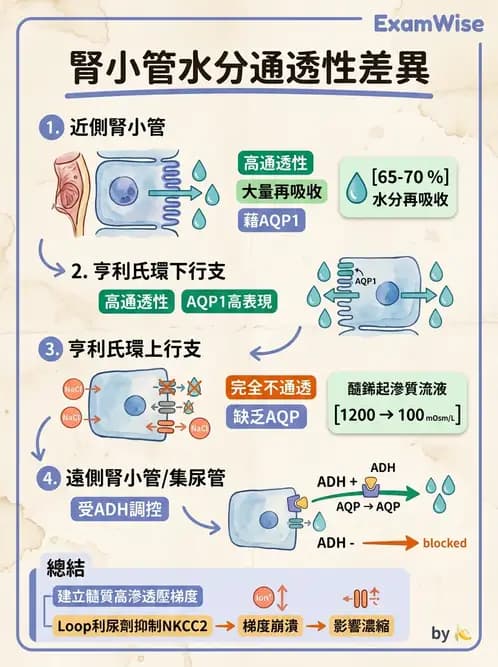 營養 - 腎臟與泌尿生理學 - AI 圖文解析預覽
