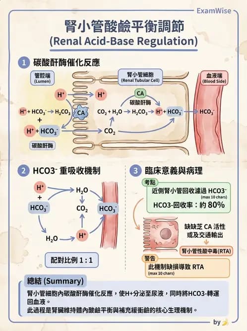 營養 - 腎臟與泌尿生理學 - AI 圖文解析預覽