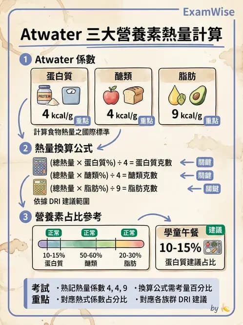 營養 - 食材用量計算與食物代換 - AI 圖文解析預覽