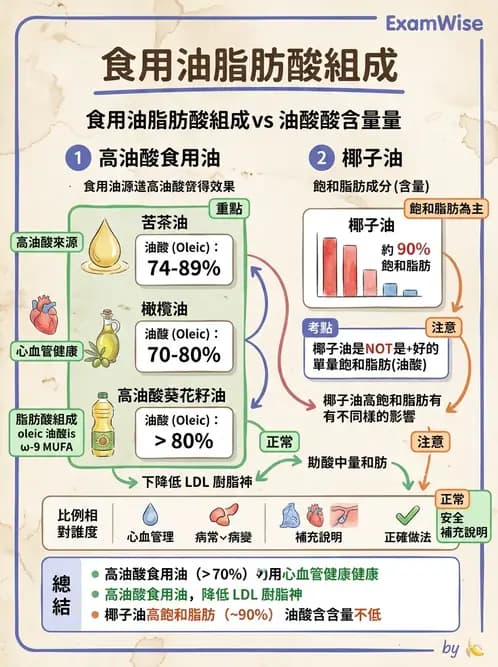 營養 - 脂肪酸種類與必需脂肪酸 - AI 圖文解析預覽