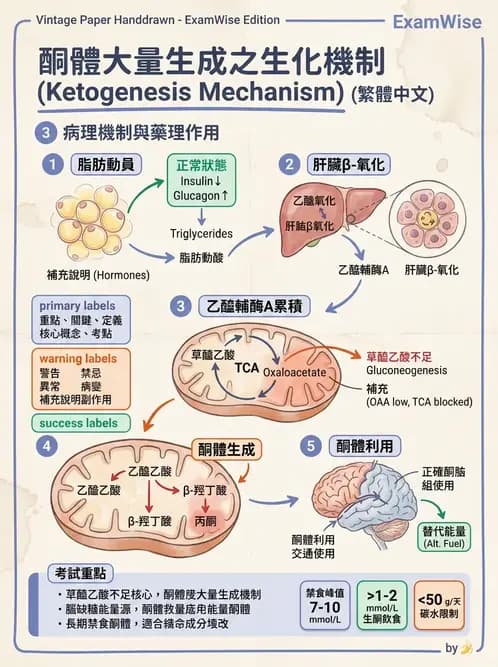 營養 - 醣類代謝路徑 - AI 圖文解析預覽