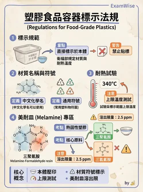 營養 - 製程衛生規範、標示法規與供應管理 - AI 圖文解析預覽