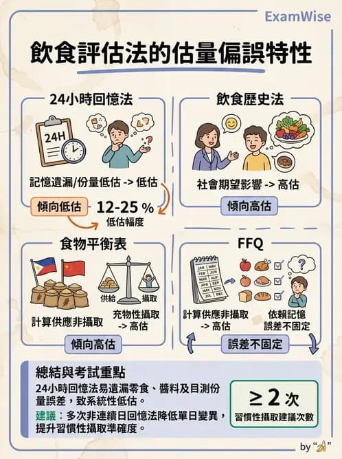 營養 - 膳食調查方法 - AI 圖文解析預覽