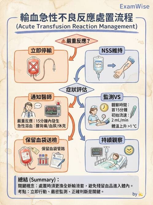 護理師 - 輸血與藥物計算 - AI 圖文解析預覽