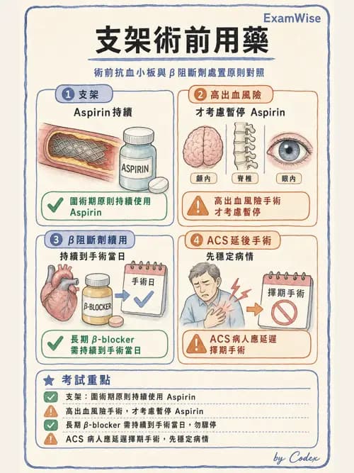 麻醉專護 - 心血管疾病術前評估 - AI 圖文解析預覽