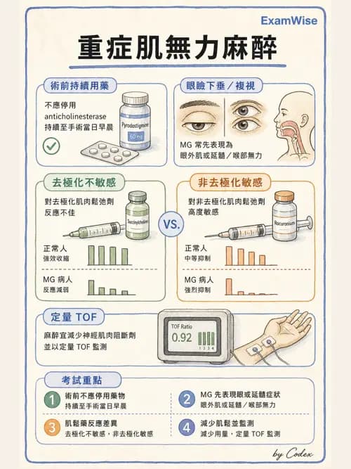 麻醉專護 - 麻醉藥物藥理與肌肉鬆弛劑 - AI 圖文解析預覽