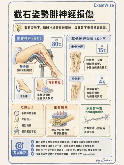 麻醉專護 - 手術體位、止血帶與周邊神經損傷 - AI 圖文解析預覽
