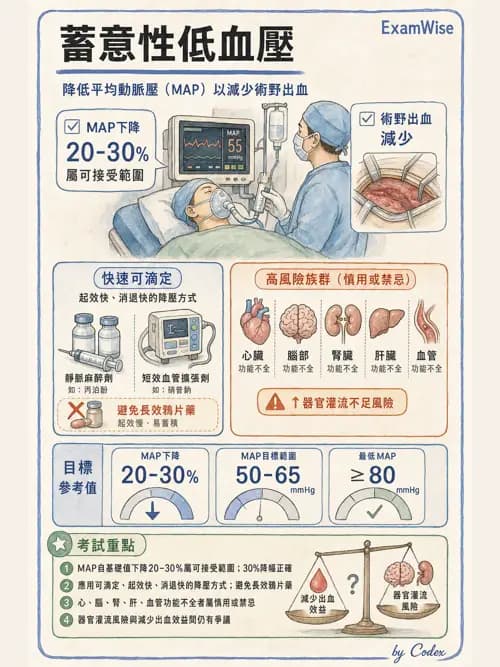 麻醉專護 - 心血管作用藥物與升壓劑 - AI 圖文解析預覽