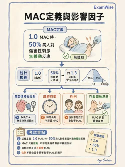 麻醉專護 - 鎮靜安眠藥、吸入性麻醉藥與TIVA - AI 圖文解析預覽