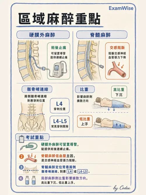 麻醉專護 - 區域麻醉與術中麻醉技巧 - AI 圖文解析預覽