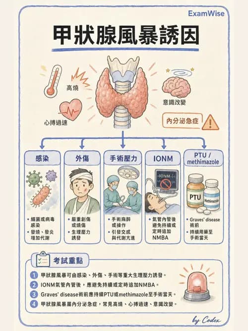 麻醉專護 - 頭頸/耳鼻喉/眼科手術麻醉 - AI 圖文解析預覽