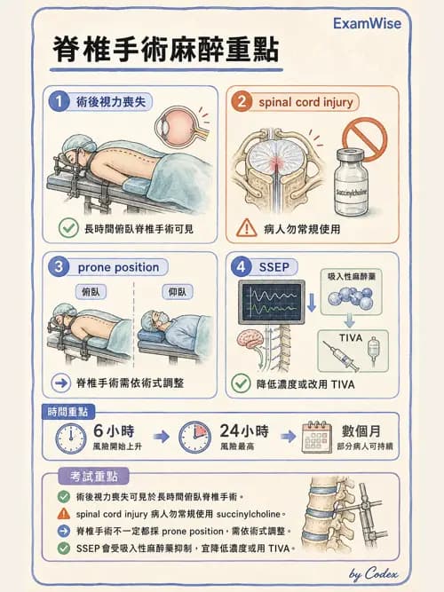 麻醉專護 - 神經外科與脊椎手術麻醉 - AI 圖文解析預覽
