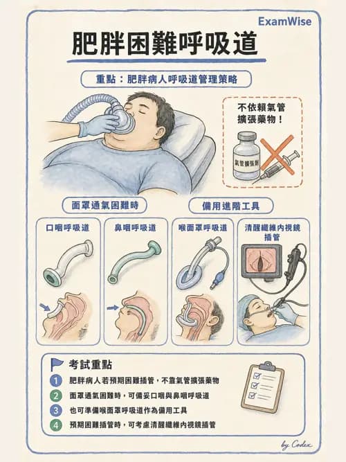麻醉專護 - 肥胖與減重手術麻醉 - AI 圖文解析預覽