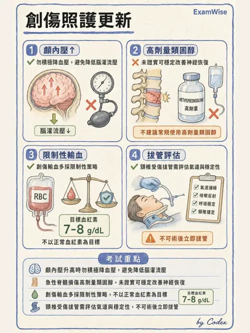 麻醉專護 - 創傷、燒傷與重症麻醉 - AI 圖文解析預覽