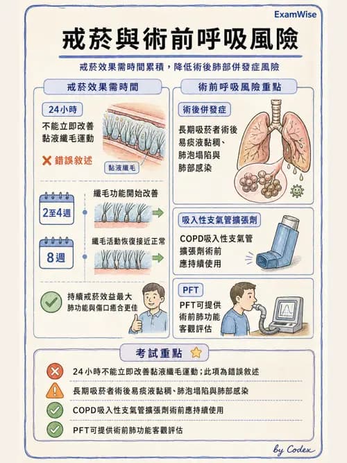 麻醉專護 - 呼吸系統疾病術前評估 - AI 圖文解析預覽