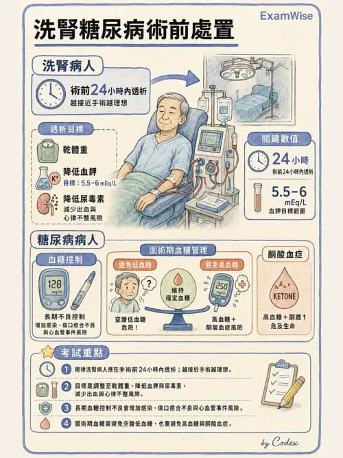 麻醉專護 - 腎臟肝臟疾病與神經生理評估 - AI 圖文解析預覽