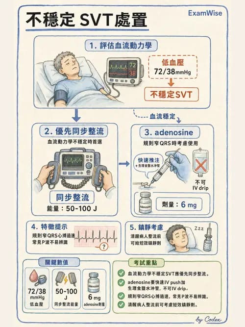 麻醉專護 - 心律不整判讀、ACLS與休克辨識 - AI 圖文解析預覽