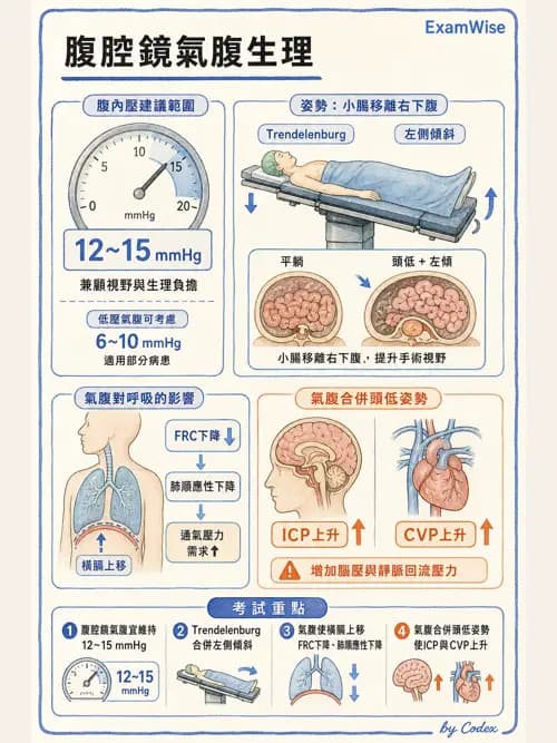 麻醉專護 - 腹部一般外科與胸腔手術麻醉 - AI 圖文解析預覽
