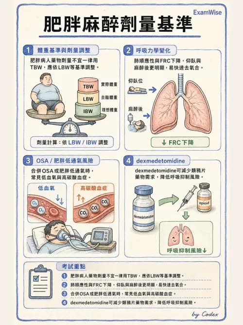 麻醉專護 - 肥胖與減重手術麻醉 - AI 圖文解析預覽