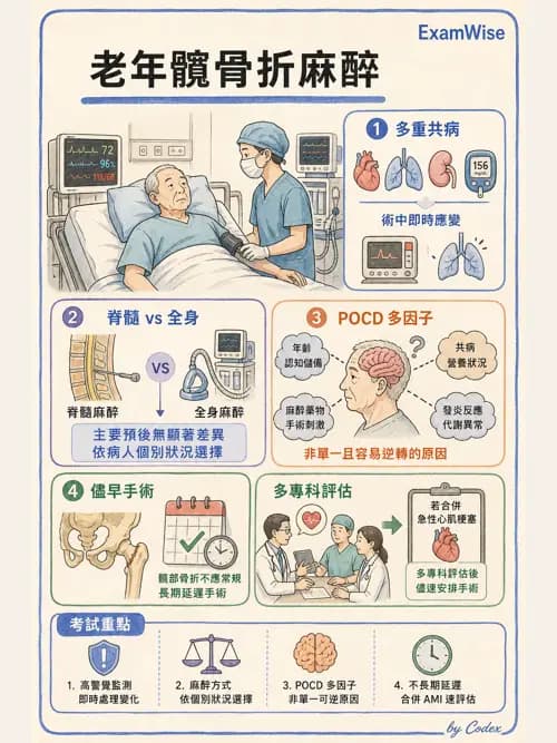 麻醉專護 - 老年麻醉 - AI 圖文解析預覽