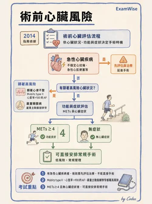 麻醉專護 - 心血管疾病術前評估 - AI 圖文解析預覽