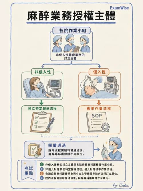 麻醉專護 - 麻醉專科護理師執業範圍 - AI 圖文解析預覽