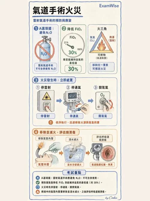 麻醉專護 - 喉痙攣與呼吸道相關併發症 - AI 圖文解析預覽