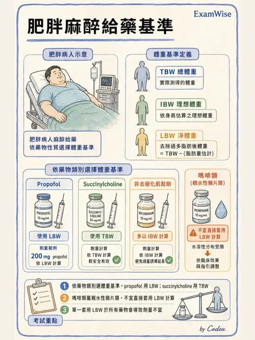 麻醉專護 - 肥胖與減重手術麻醉 - AI 圖文解析預覽