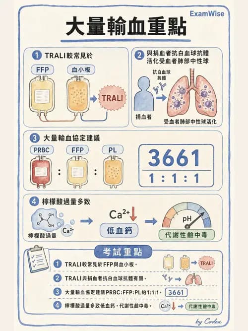 麻醉專護 - 體溫調節與大量輸血 - AI 圖文解析預覽