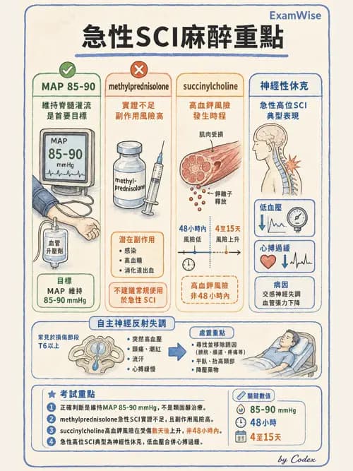麻醉專護 - 創傷、燒傷與重症麻醉 - AI 圖文解析預覽