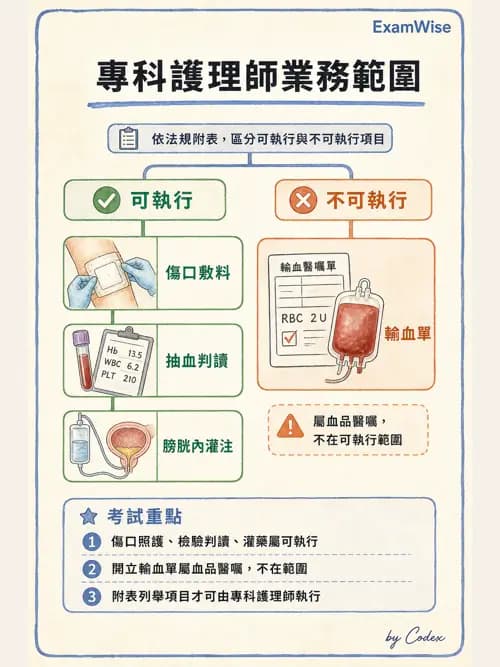 麻醉專護 - 麻醉專科護理師執業範圍 - AI 圖文解析預覽