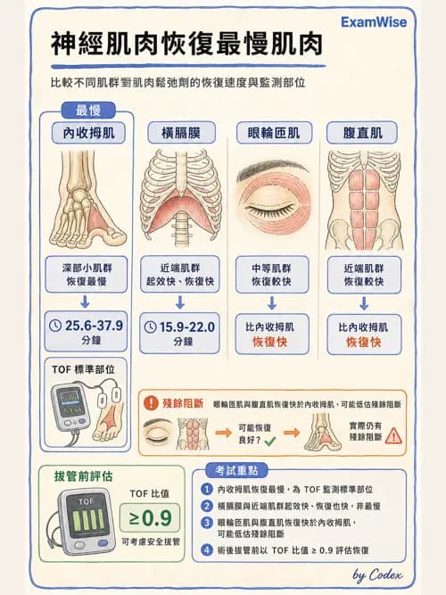 麻醉專護 - 麻醉藥物藥理與肌肉鬆弛劑 - AI 圖文解析預覽
