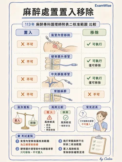 麻醉專護 - 麻醉專科護理師執業範圍 - AI 圖文解析預覽