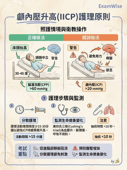 護理師 - 顱內壓升高與頭部外傷 - AI 圖文解析預覽