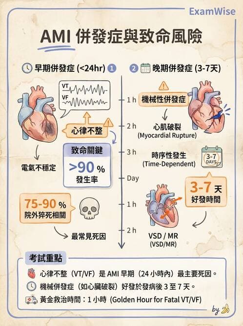 護理師 - 冠狀動脈疾病與心肌梗塞 - AI 圖文解析預覽