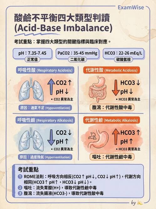 護理師 - 透析、電解質與酸鹼平衡 - AI 圖文解析預覽