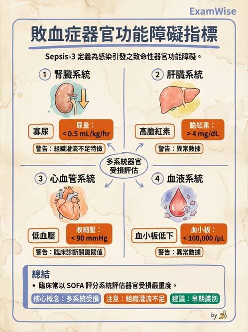 護理師 - 休克與敗血症護理 - AI 圖文解析預覽