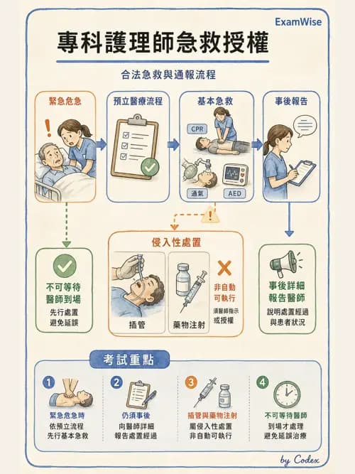 麻醉專護 - 護理及專科護理相關法規 - AI 圖文解析預覽