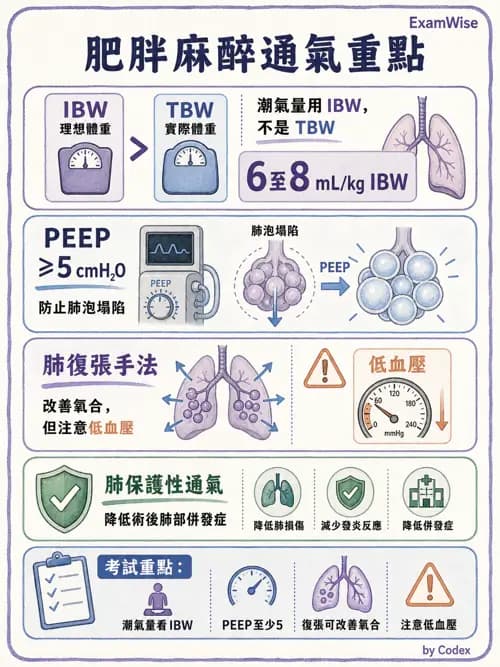 麻醉專護 - 肥胖與減重手術麻醉 - AI 圖文解析預覽
