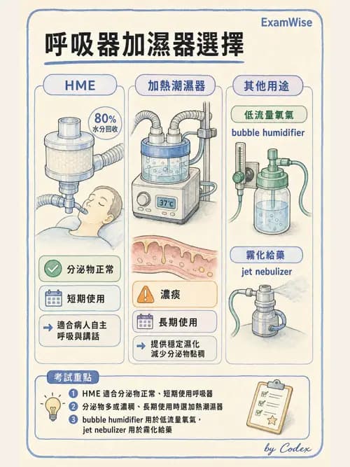 呼吸治療師 - 濕氣與霧氣治療 - AI 圖文解析預覽
