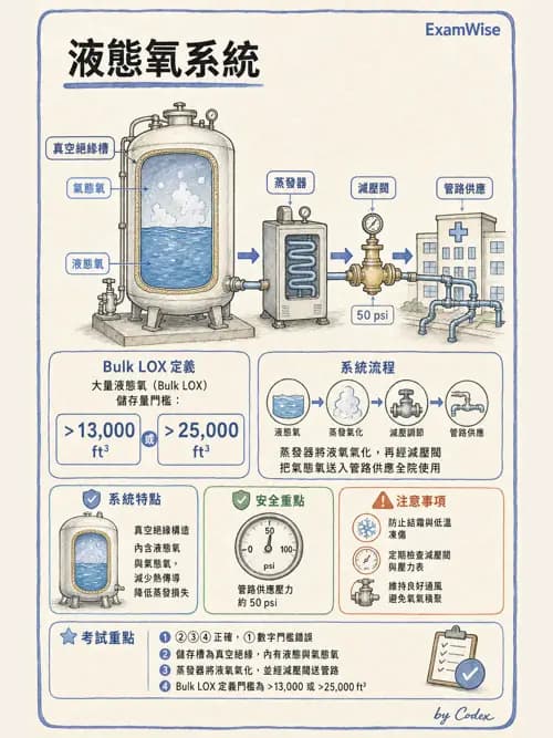 呼吸治療師 - 醫療氣體製造與儲存 - AI 圖文解析預覽
