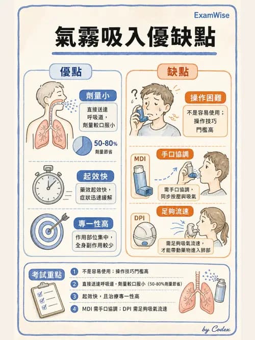 呼吸治療師 - 吸入性藥物噴霧設備 - AI 圖文解析預覽