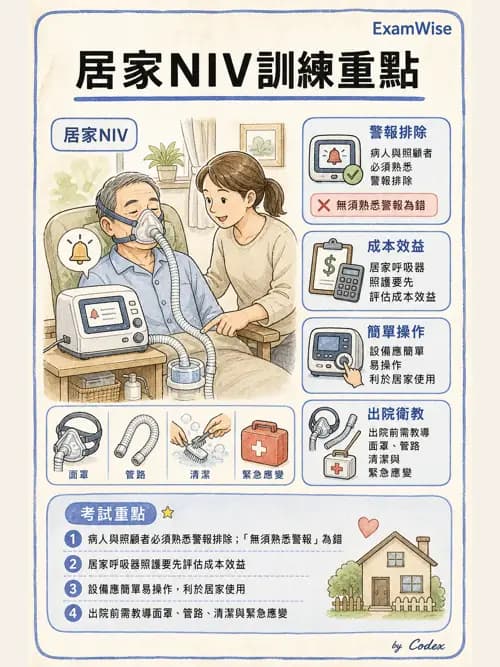 呼吸治療師 - 非侵襲性與居家通氣 - AI 圖文解析預覽