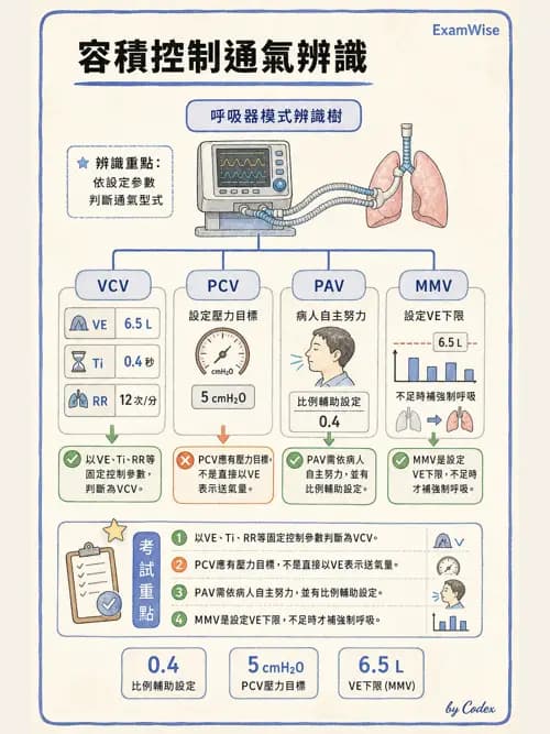 呼吸治療師 - 呼吸器設計與通氣模式 - AI 圖文解析預覽
