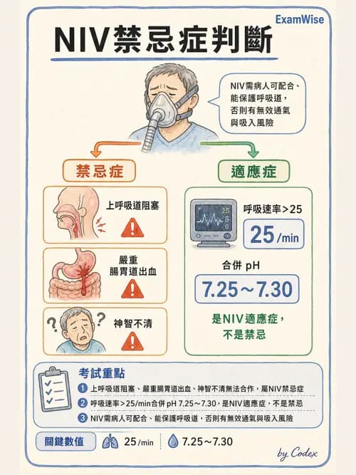 呼吸治療師 - 正壓通氣生理影響與合併症 - AI 圖文解析預覽